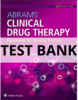 Thumbnail Test Bank Abrams Clinical Drug Therapy Rationales for 12th e