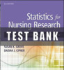 Thumbnail Test Bank Solution Manual Statistics for Nursing Research 3r