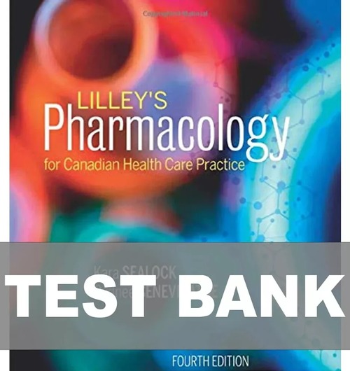 Product picture  Lilleys Pharmacology for Canadian Health Care 4th test ban
