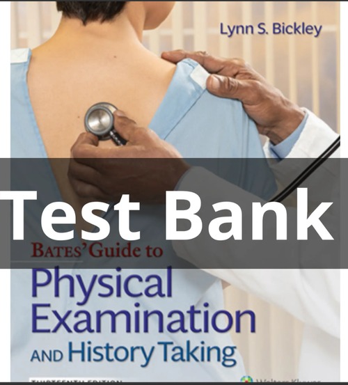 Product picture Bates Guide Physical Examination History Taking 13 Test Bank