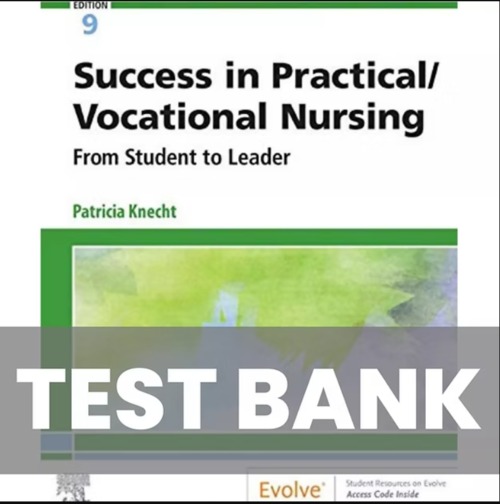 Product picture Success in Practical Vocational Nursing 9th Edition Knecht T