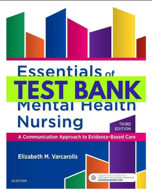 Product picture Test Bank Essentials of Psychiatric Mental Health Nursing 3r