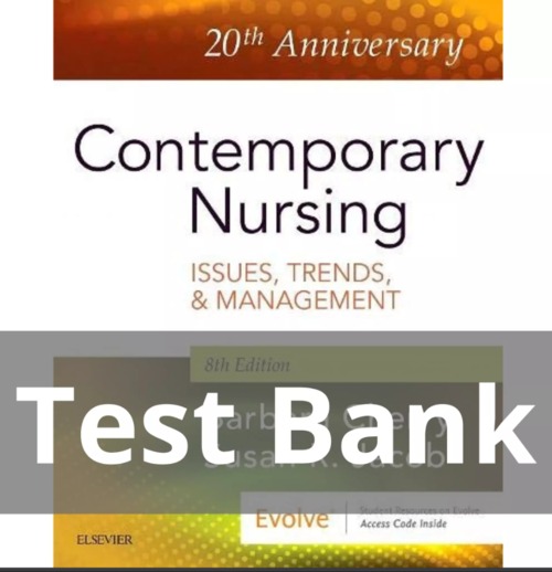 Product picture Test Bank Contemporary Nursing 8th Edition Cherry