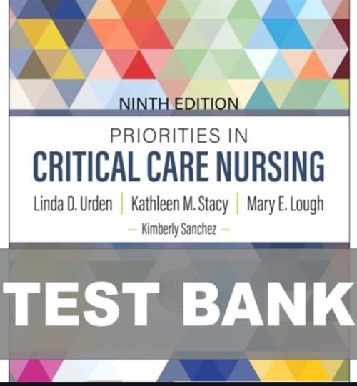 Product picture Test Bank for Priorities in Critical Care Nursing 9th Editio