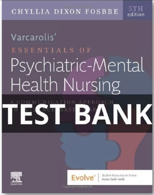 Product picture Test Bank Varcarolis Essentials of Psychiatric Mental 5th ed