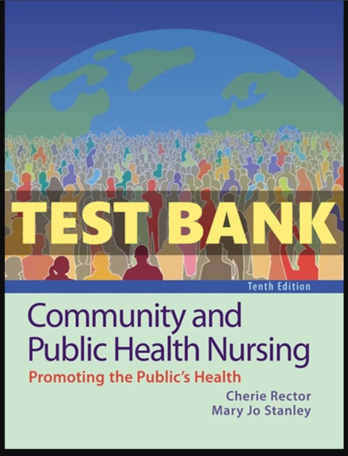 Product picture Test Bank for Community and Public Health Nursing 10th Editi
