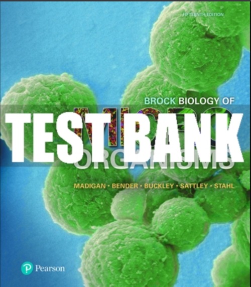 Product picture Test Bank for Brock Biology of Microorganisms 15th Edition M