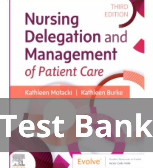 Product picture Test Bank Nursing Delegation and Management of Patient 3rd e